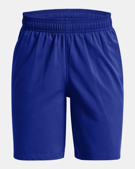 Boys' UA Woven Graphic Shorts, Blue, pdpMainDesktop image number 0
